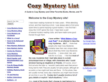 Tablet Screenshot of cozy-mystery.com